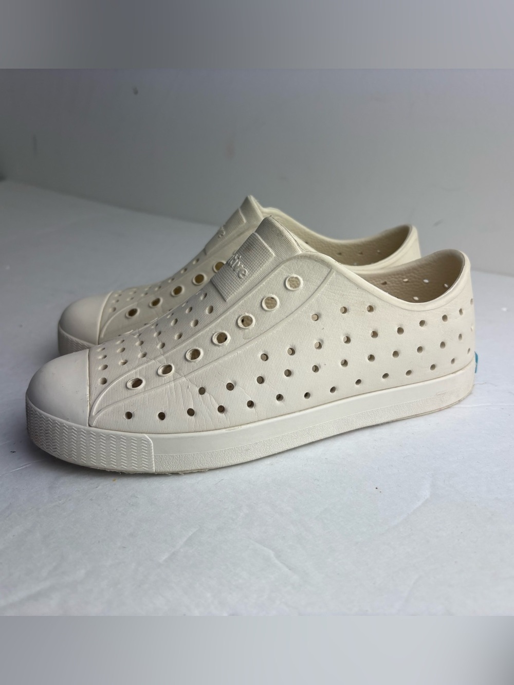 Native kids Casual Slip-On Perforated Water-Friendly Shoes - Cream